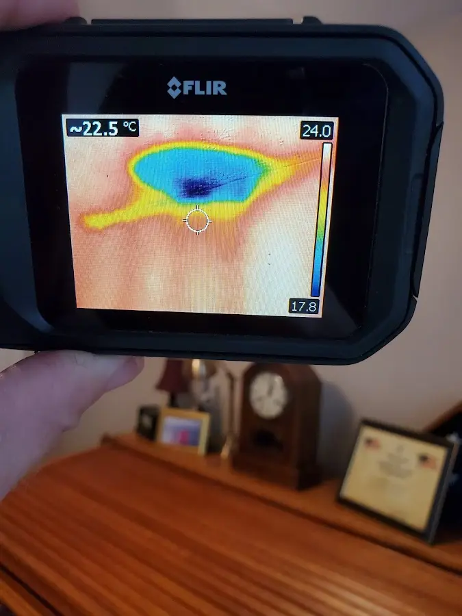 Thermal imaging inspection for water damage in Hernando